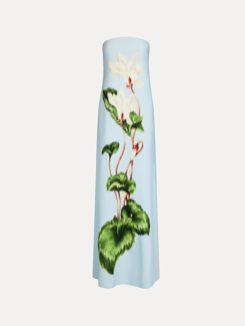 CHINÉ CYCLAMEN STRAPLESS GOWN 1