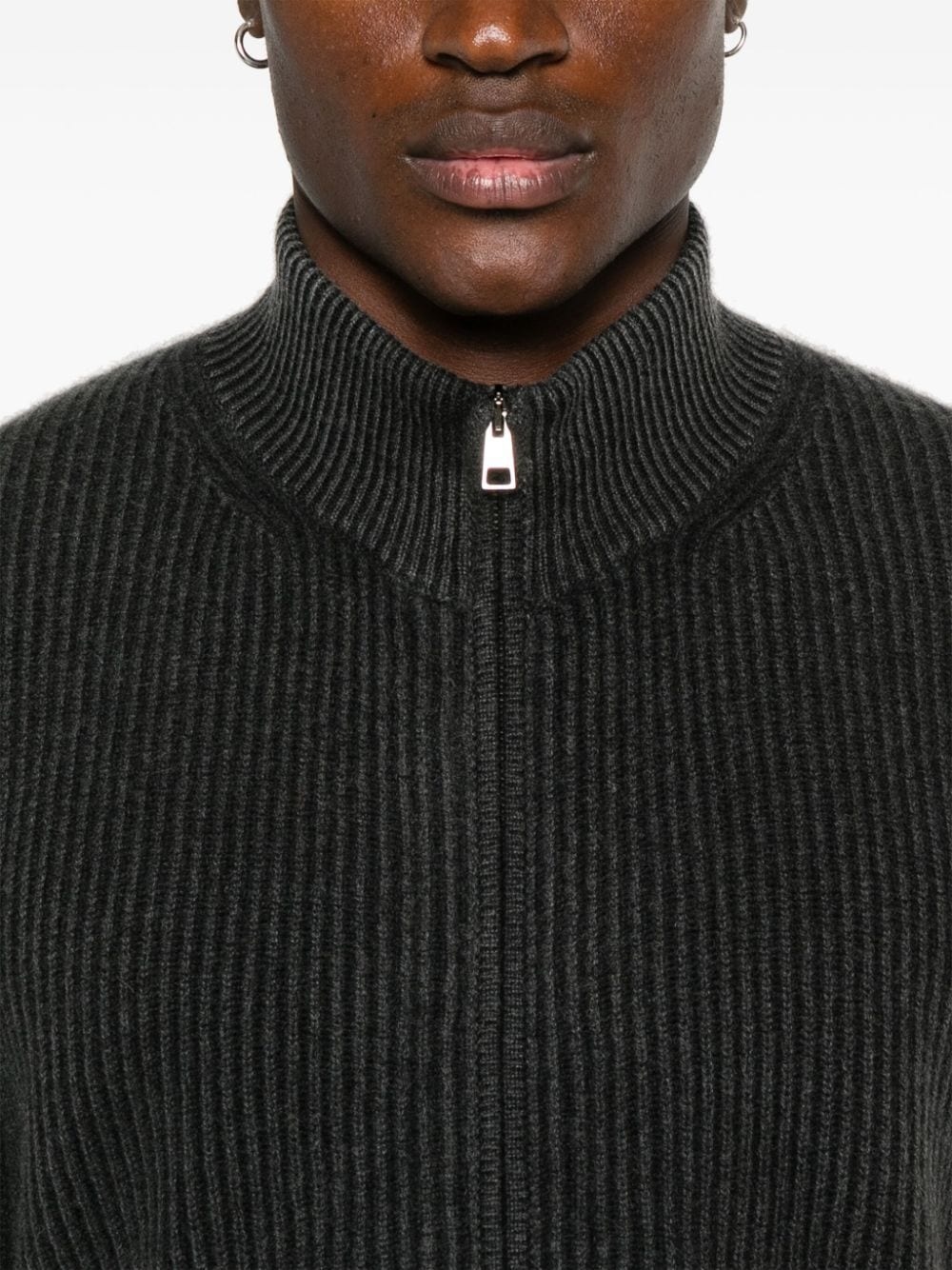 zip-up cardigan - 5
