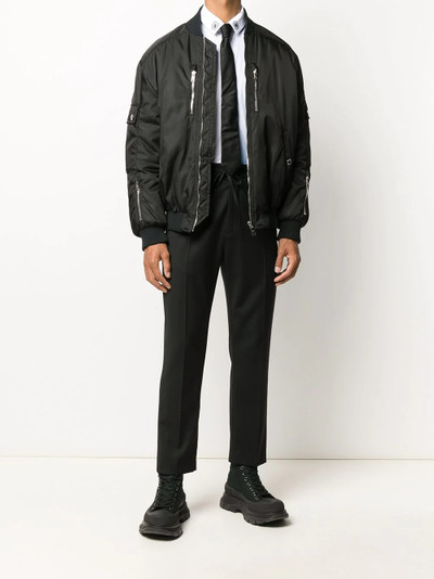 Neil Barrett monogram collar tuxedo shirt outlook