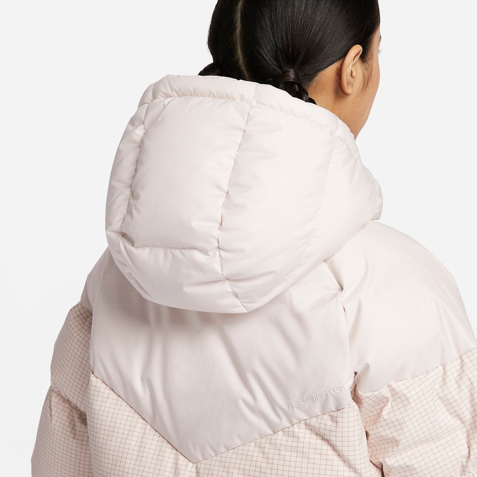 (WMNS) Nike THERMA-FIT Loose Casual Long Down Jacket 'Off White' FD8213-104 - 5