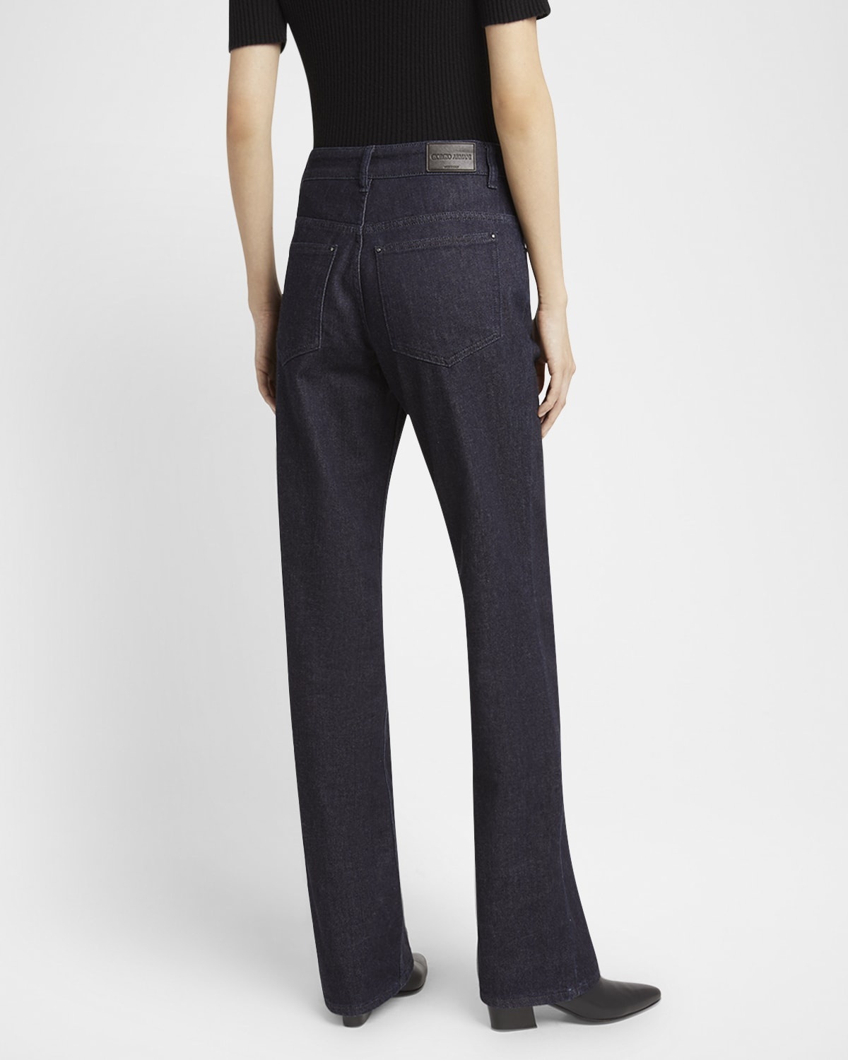 Cotton-Cashmere Denim Straight-Leg Trousers - 3