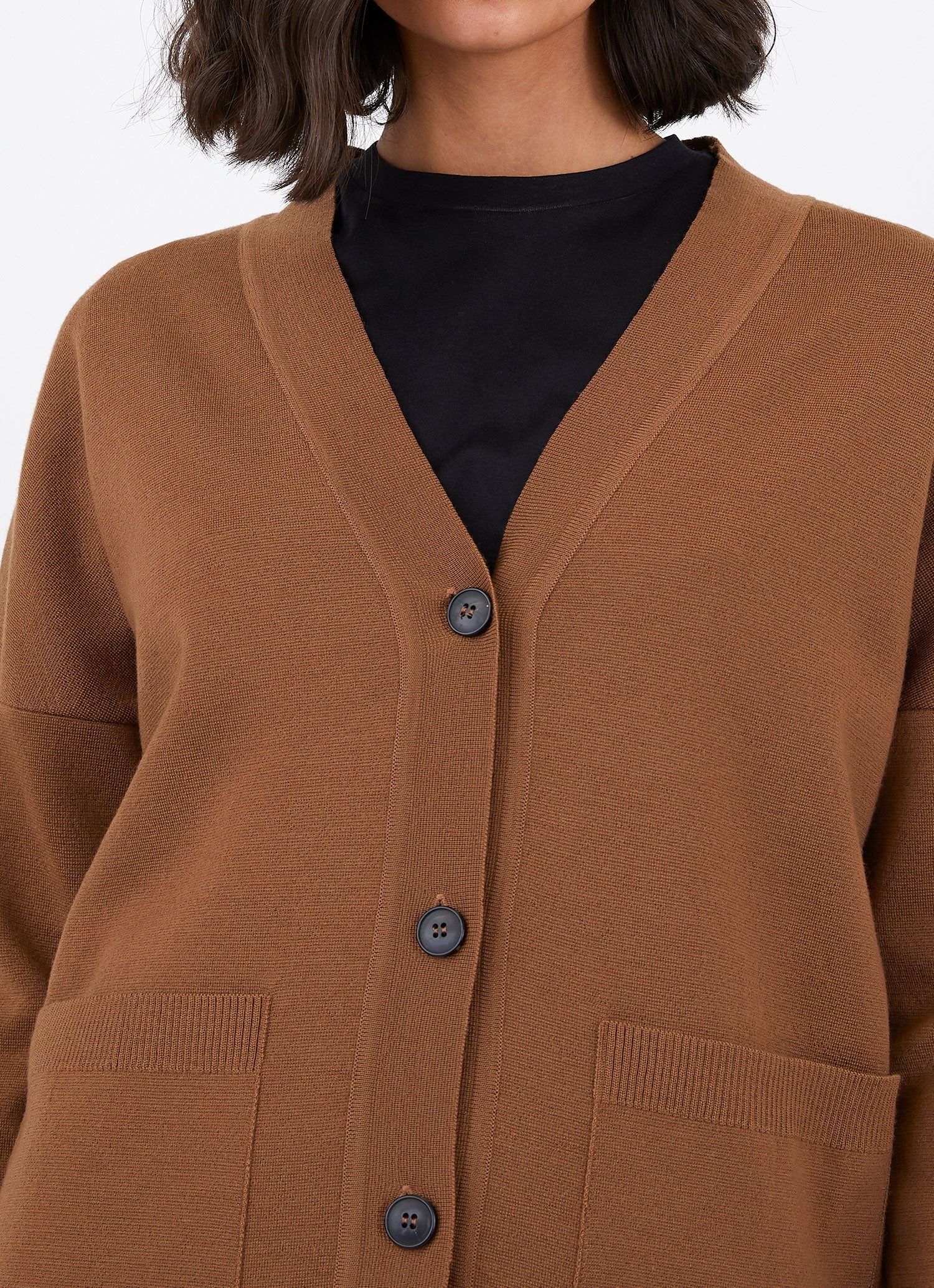 Boxy Merino Cardigan - 4