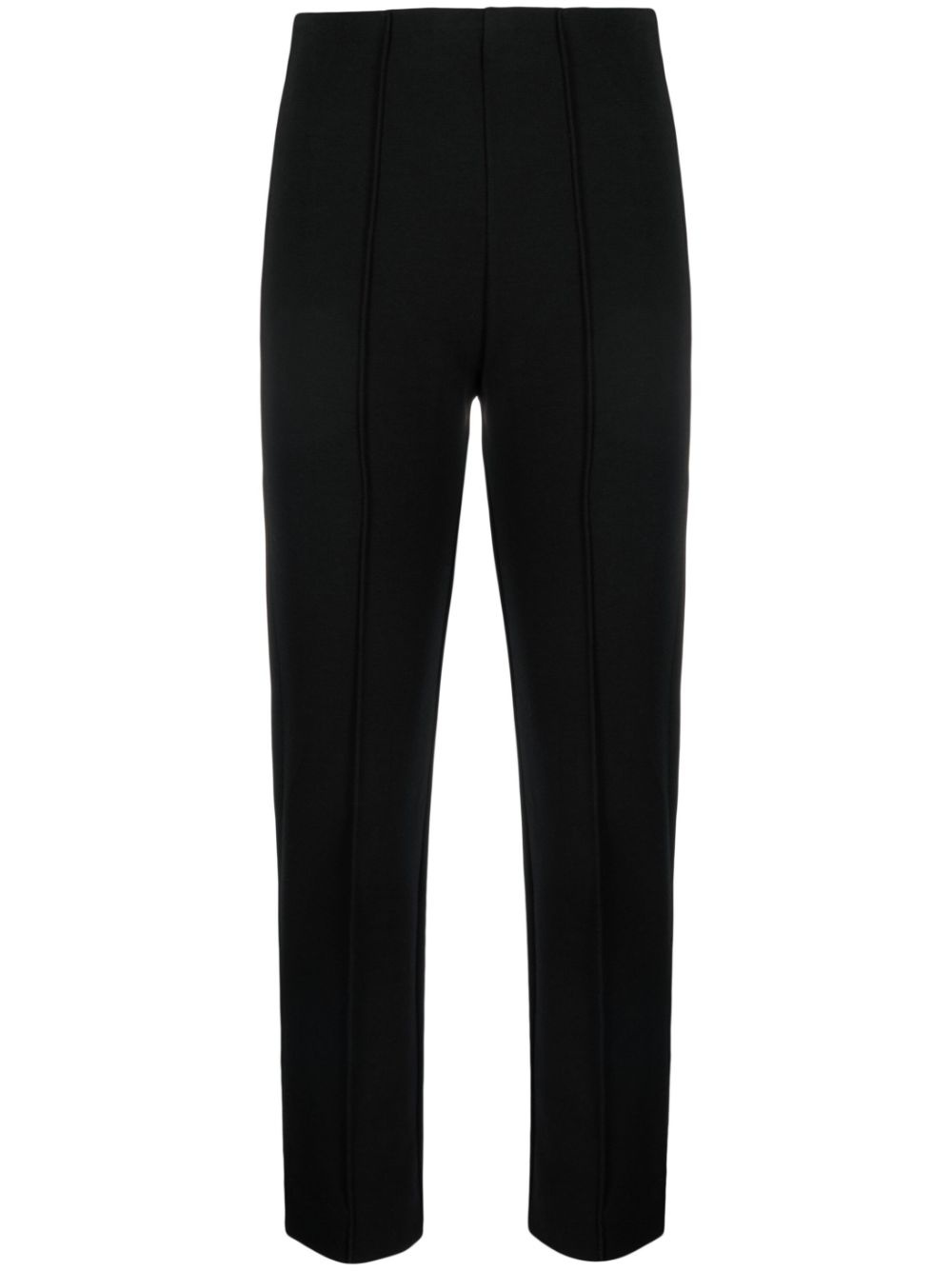 plain straight-leg trousers - 1