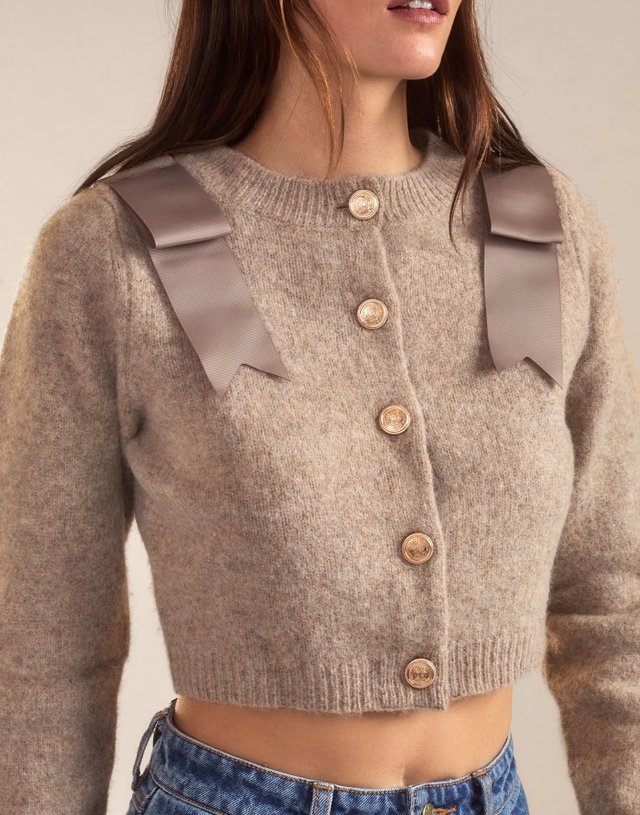 Ivy Cropped Wool Cardigan - 6