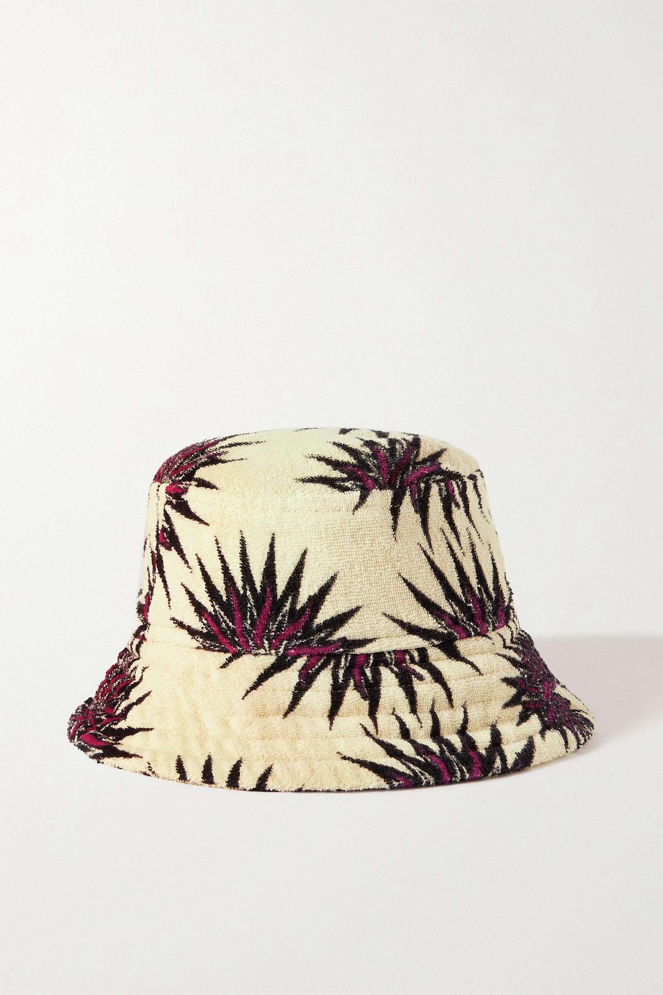 Printed cotton-terry bucket hat - 1