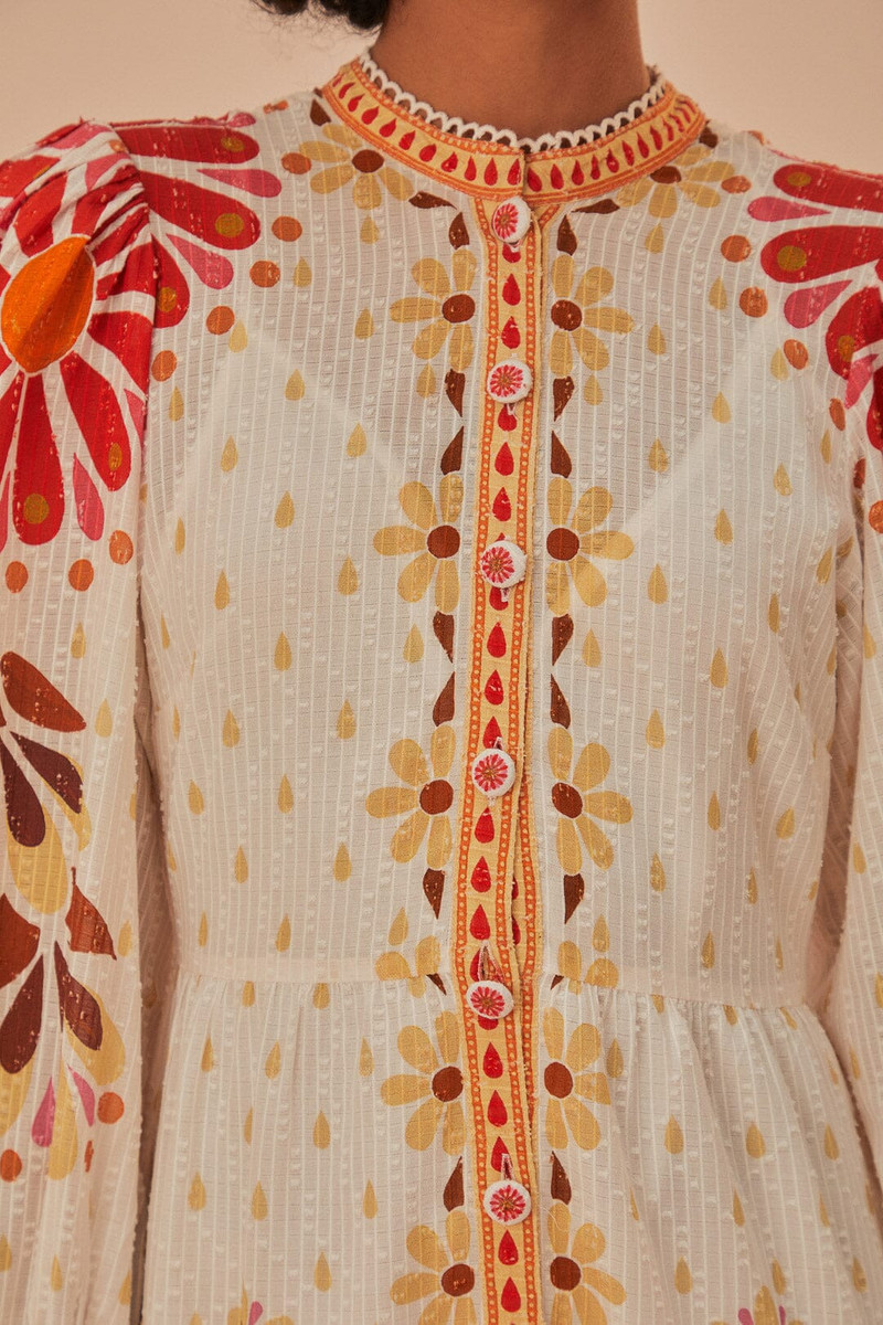 Off-White Ainika Flowers Maxi Dress 4