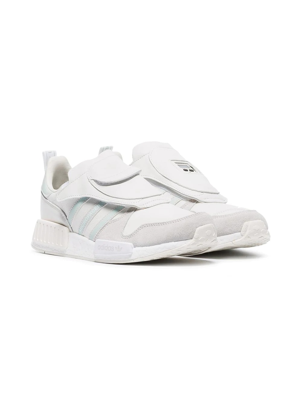 white micropacer x R1 leather sneakers - 3