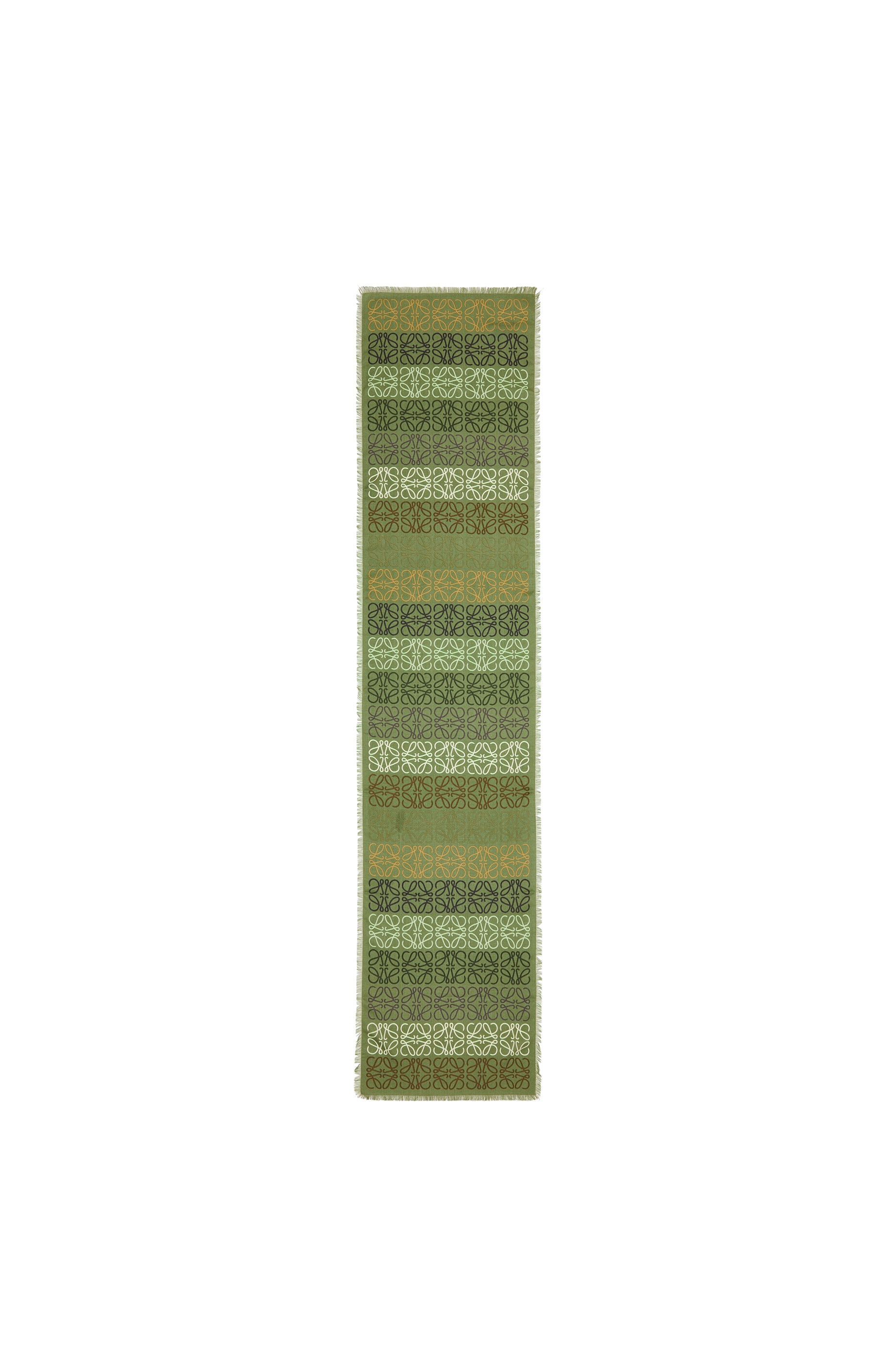 Anagram lines scarf in wool and cashmere - 2