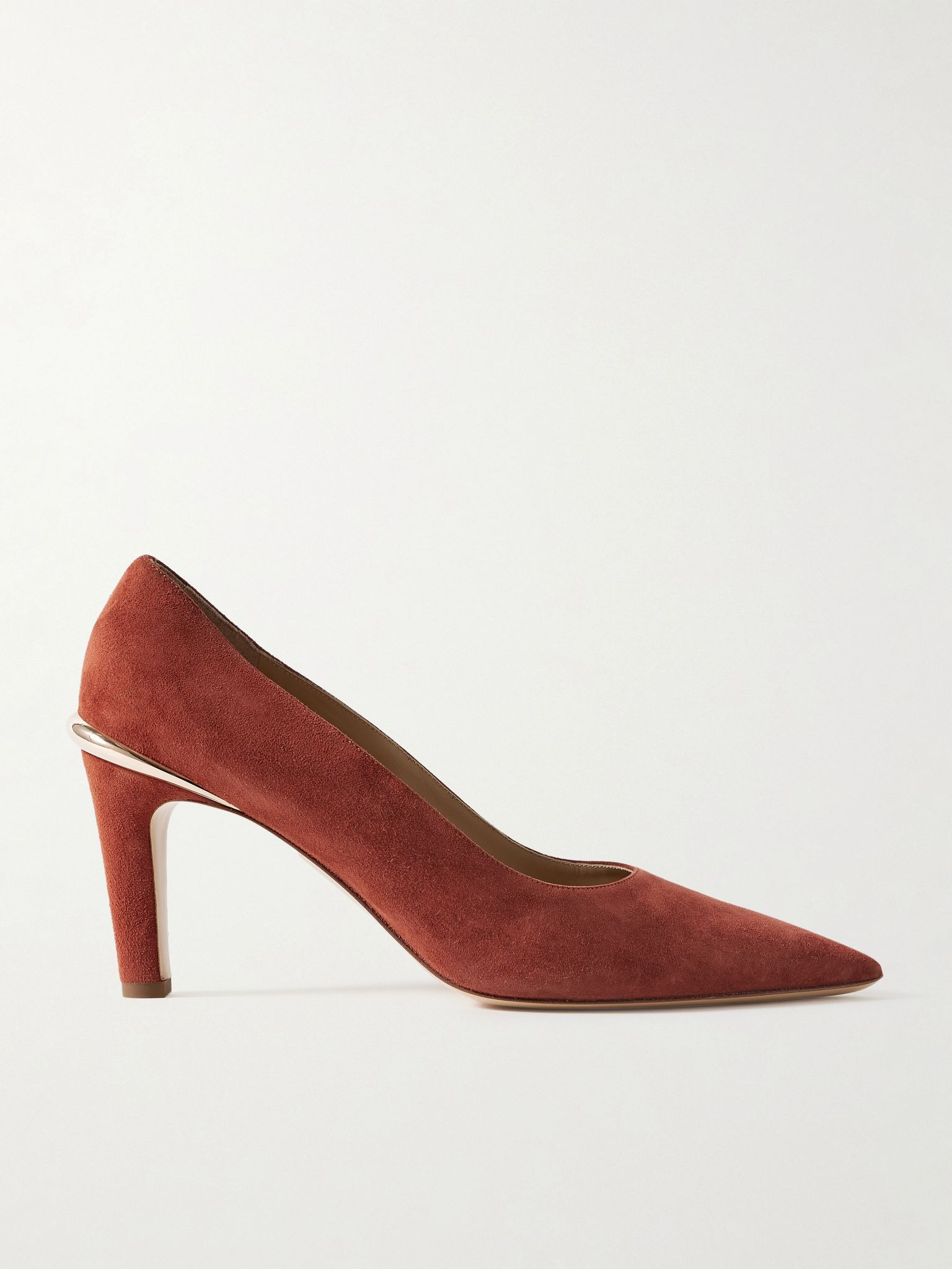 Edwina suede pumps Orange - 1