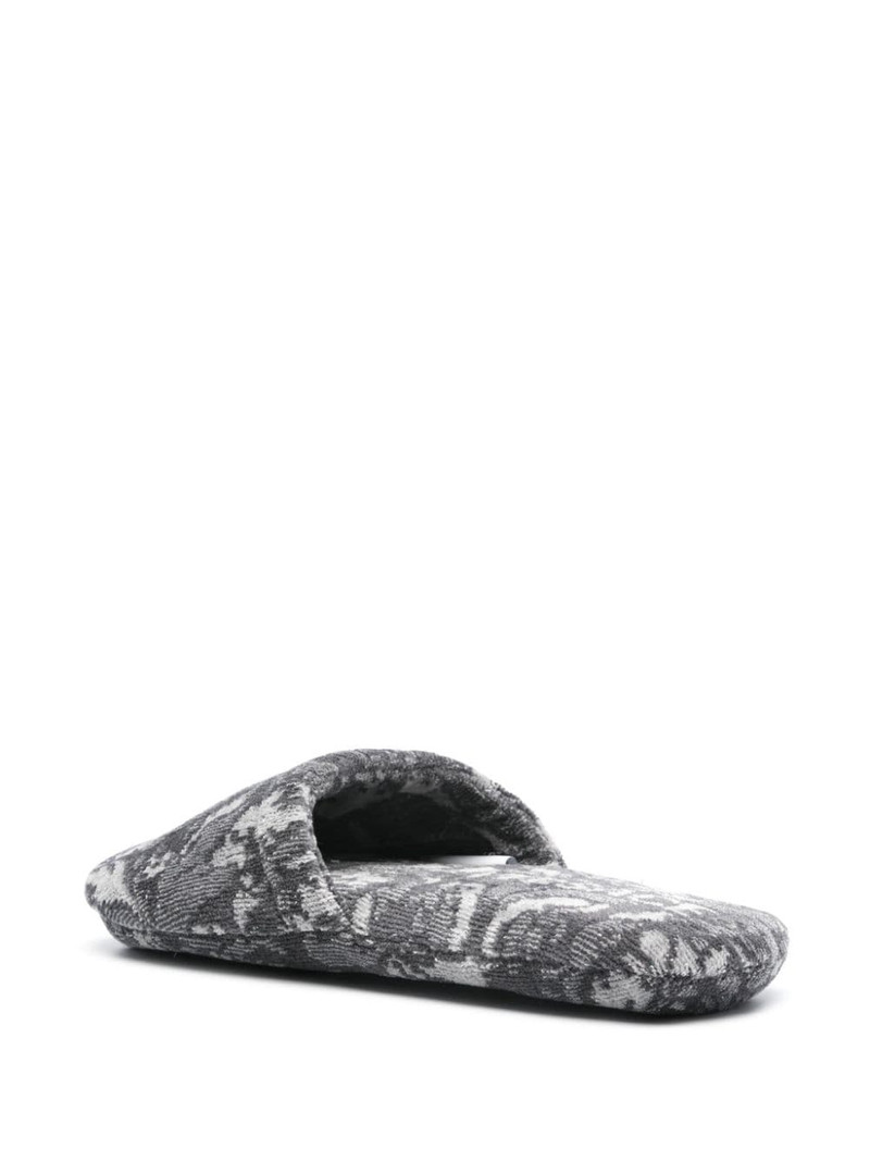jacquard cotton-blend slippers 3
