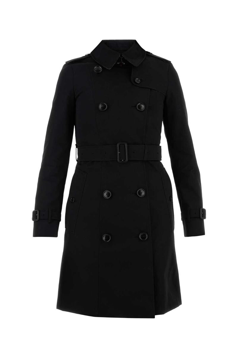 トレンチコート Burberry FW25 Black cotton trench coat (8079402 A1189) Burberry - Cotton trench coat black - The Corner