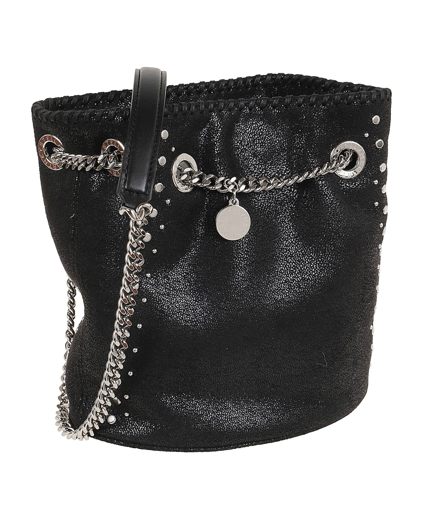 Falabella Logo Charm Studded Bucket Bag - 2