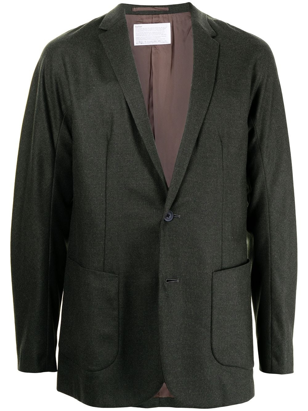 single-breasted regular fit blazer - 1