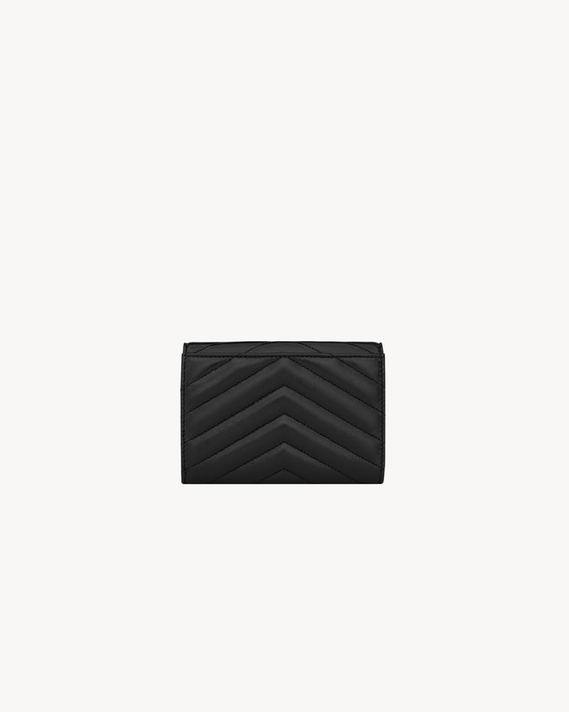SAINT LAURENT CASSANDRE MATELASSÉ SMALL ENVELOPE WALLET IN LAMBSKIN outlook