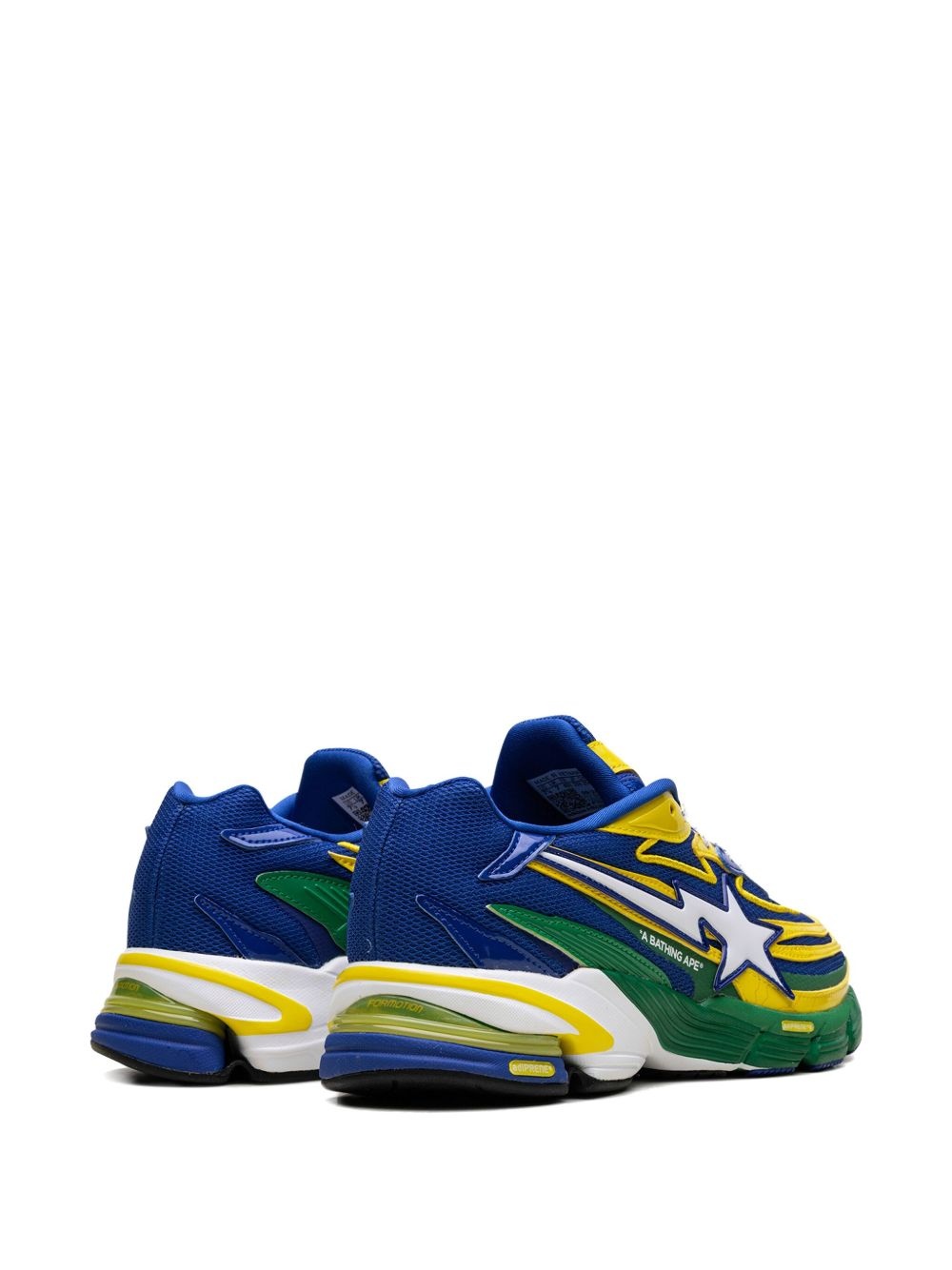 Orketro "Bape Yellow Blue Green" sneakers - 3