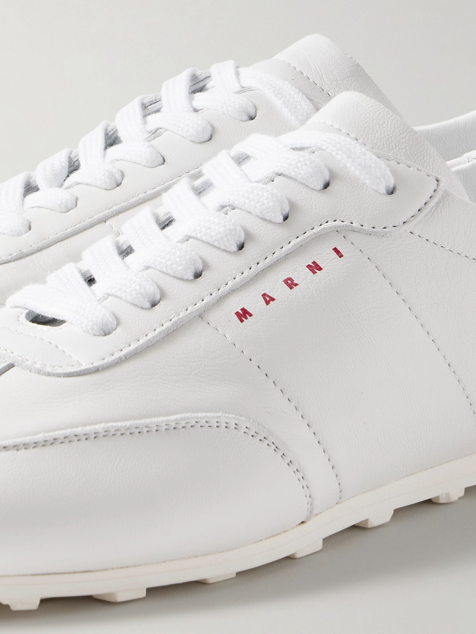 Leather sneakers White - 4