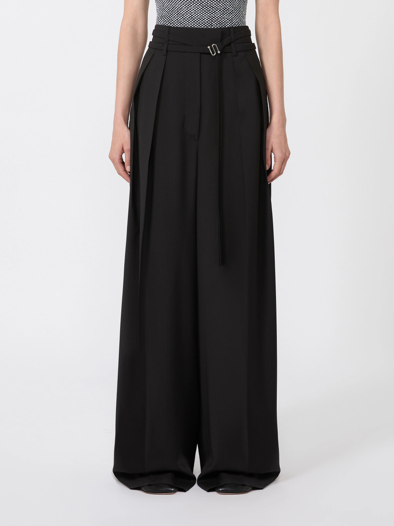 BAUTTA Wide-fit stretch wool trousers - BLACK 3