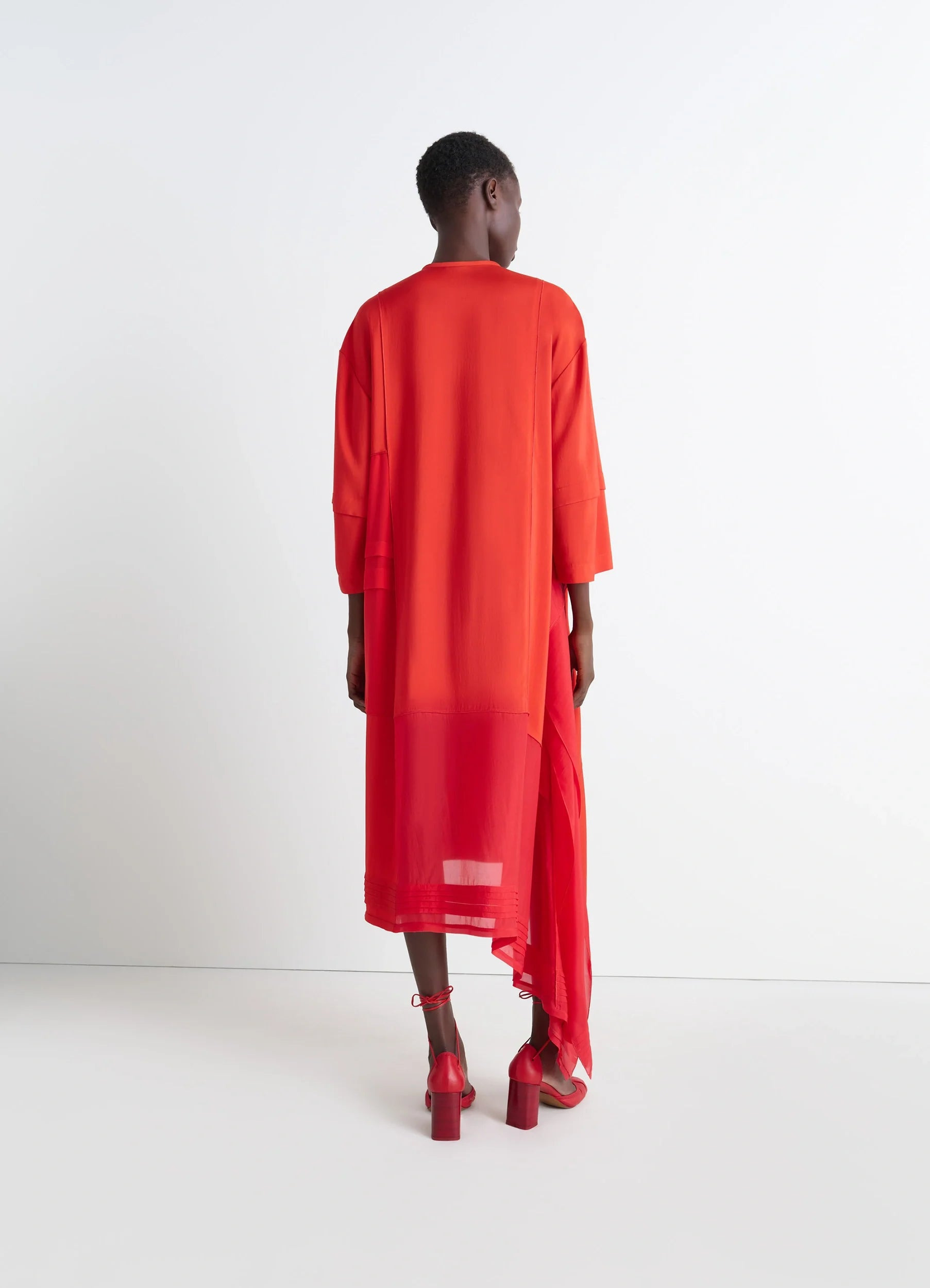 BLOUSE DRESS WITH PLEATS - 6