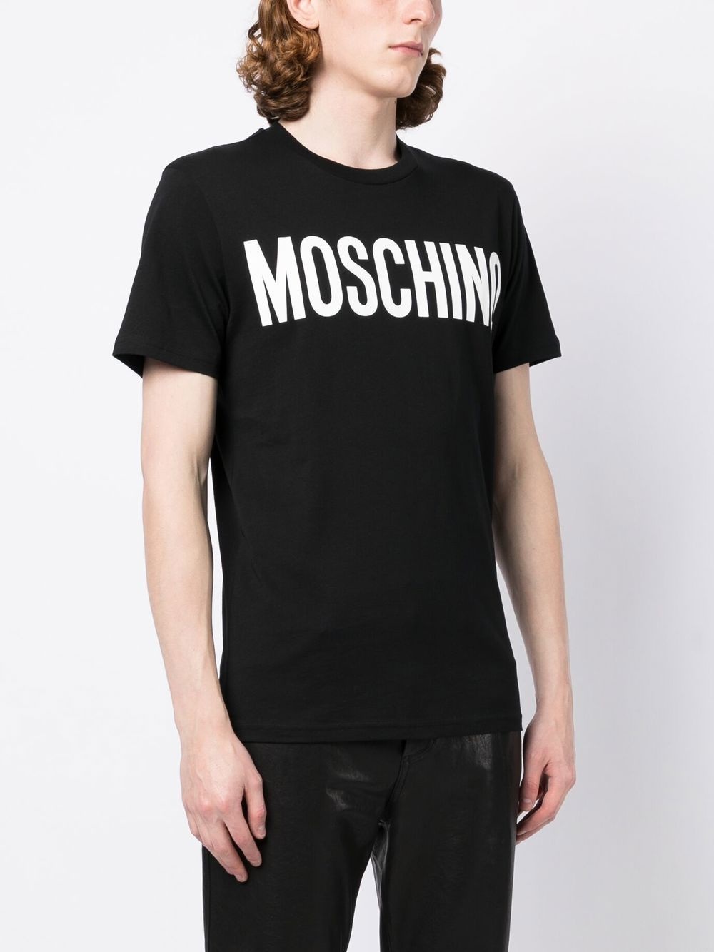 logo print cotton T-shirt - 3