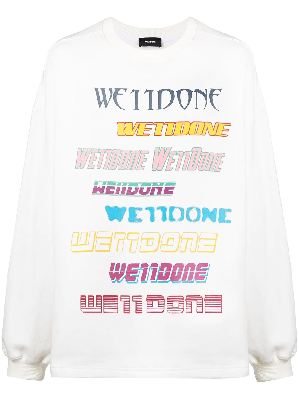 logo print sweatshirt - 1