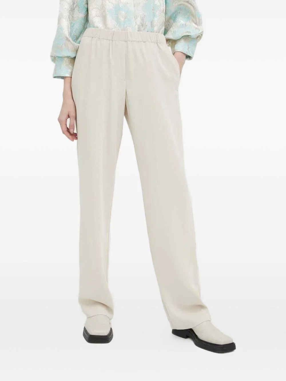 elasticated trousers - 1