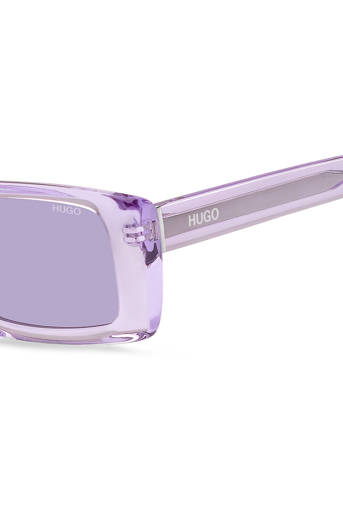 PURPLE-ACETATE SUNGLASSES WITH CONTRAST LOGOS - 2