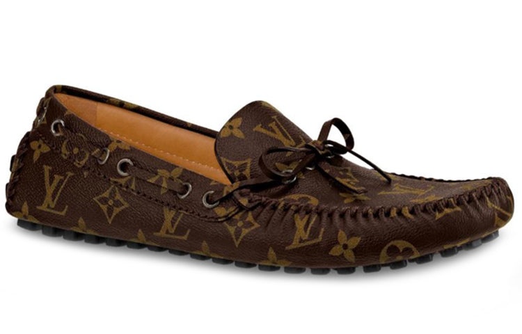LOUIS VUITTON Arizona Moccasin Shoes 'Brown Logo Monogram' 1A3NCC - 2