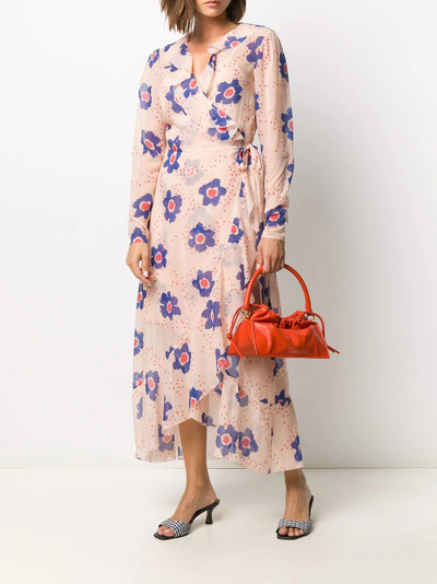 REDValentino floral print midi dress outlook