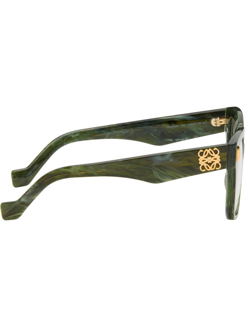 Loewe Green Anagram Glasses outlook