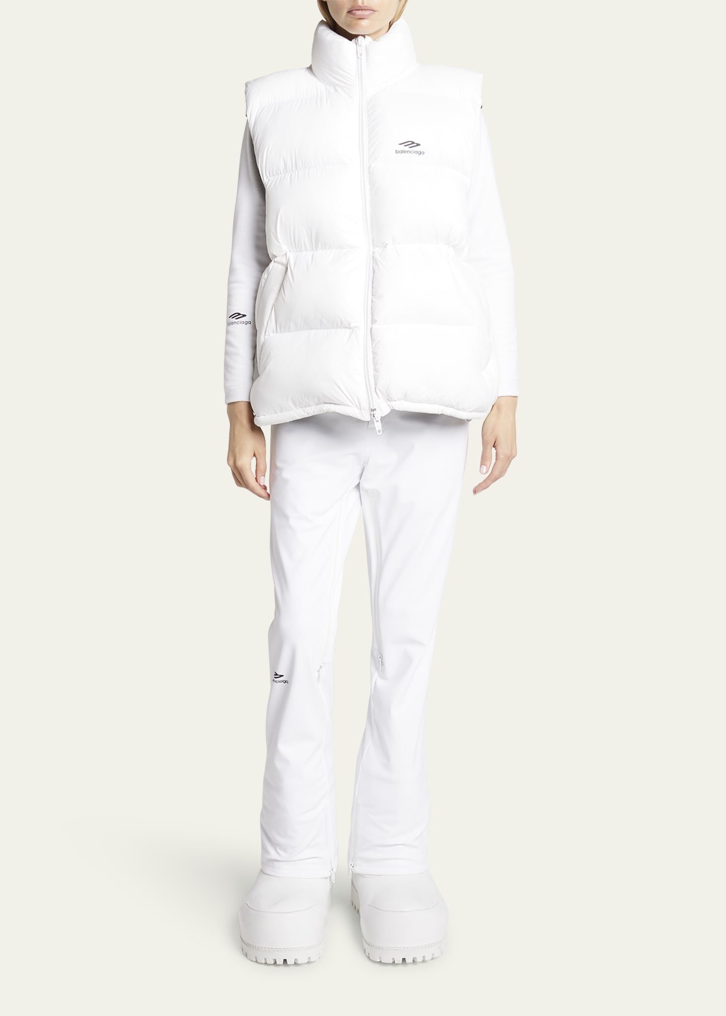 Logo-Print Puffer Vest - 2