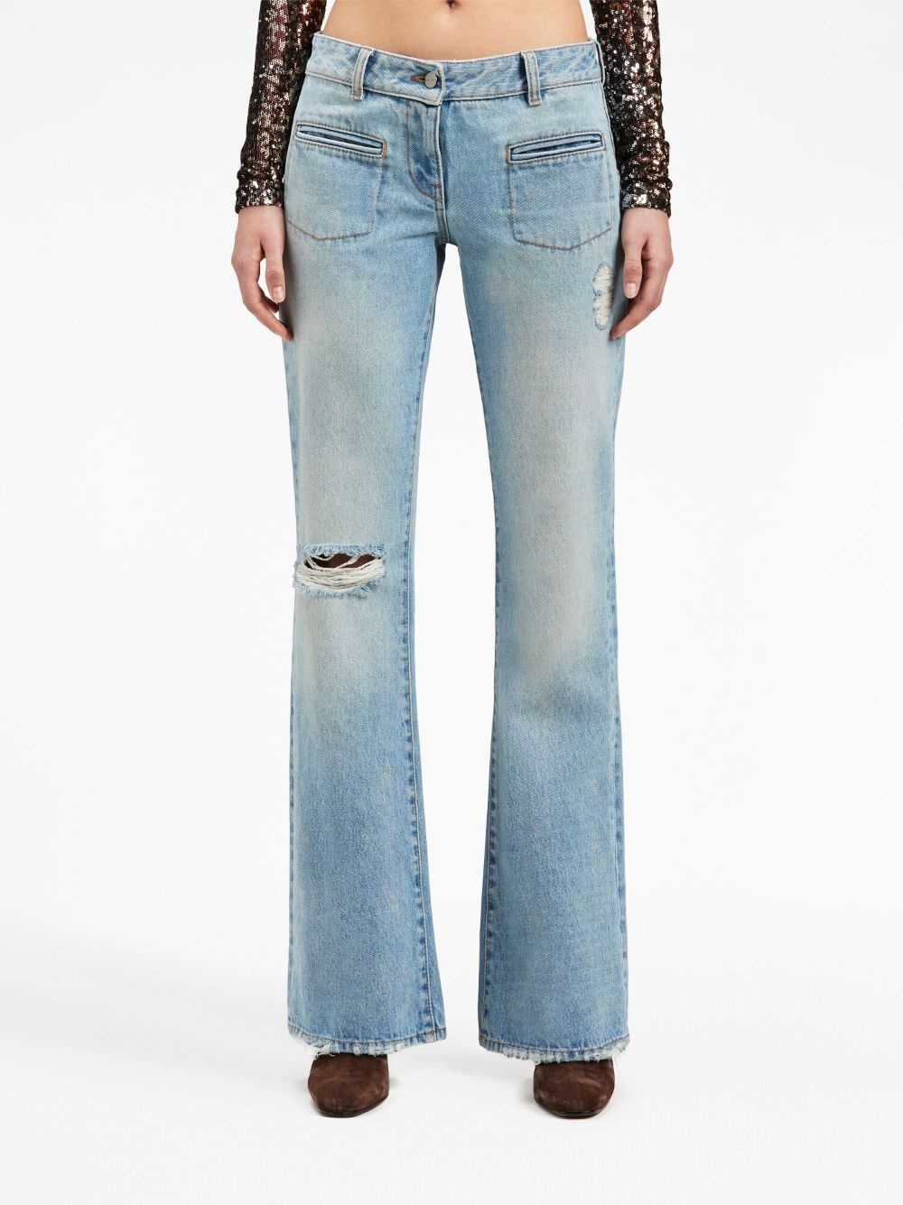 low-rise bootcut jeans - 3