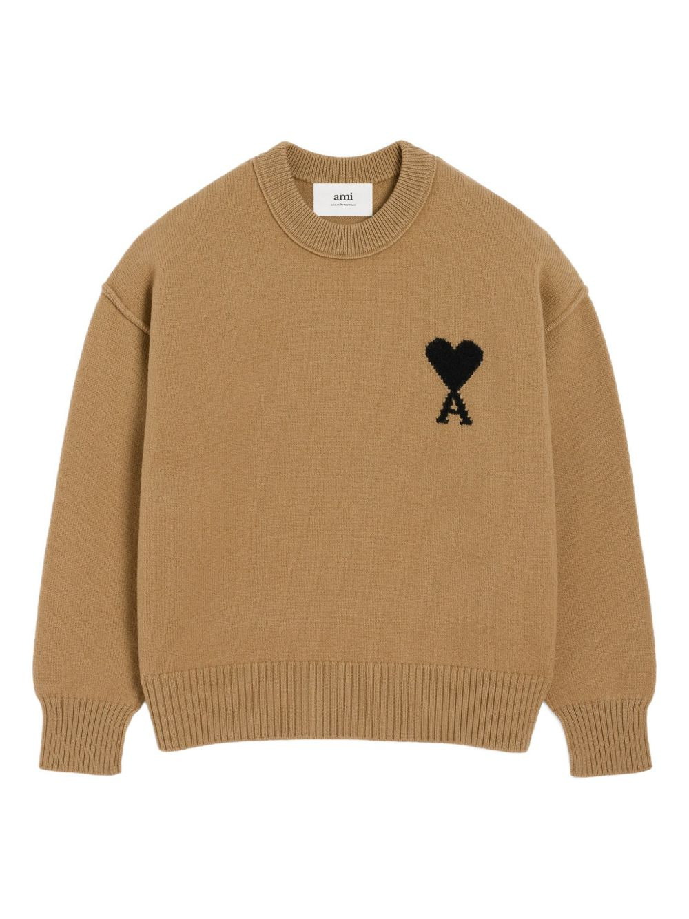 Ami Paris Men Ami Heart Wool Sweater - 1