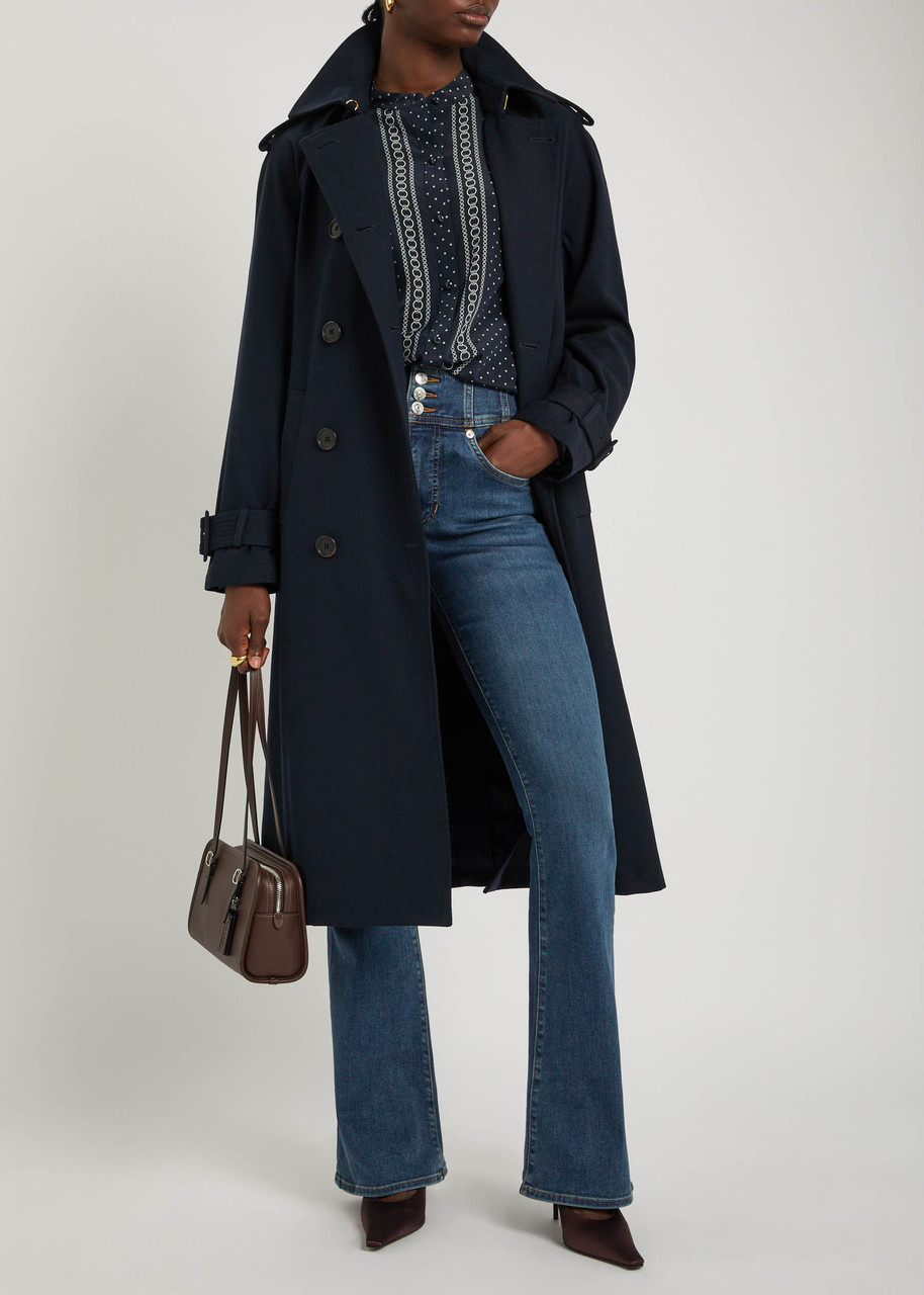Veronica Beard Conneley Dickey Double-breasted Twill Trench Coat - 4