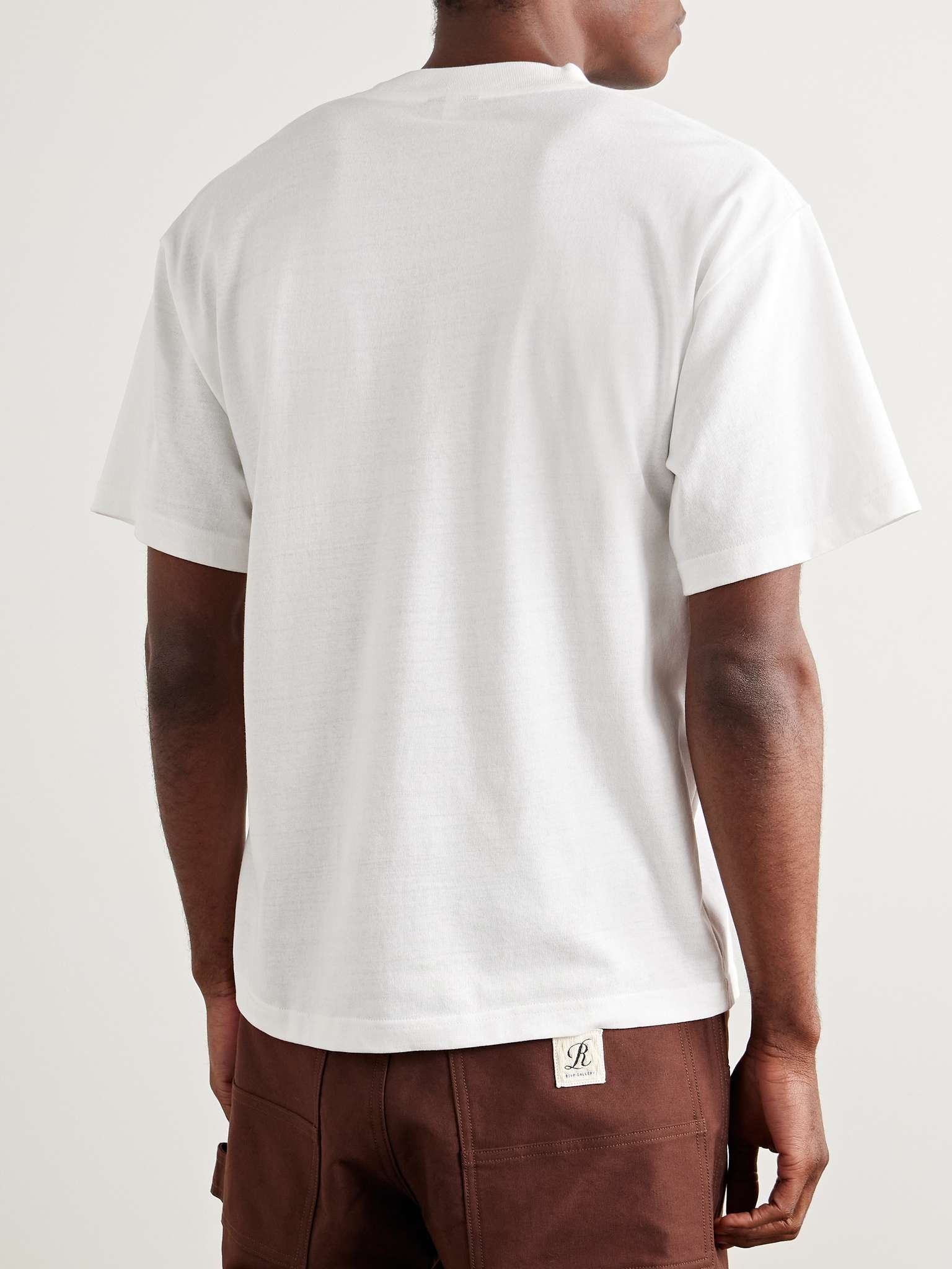 Logo-Print Cotton-Blend Jersey T-Shirt - 4