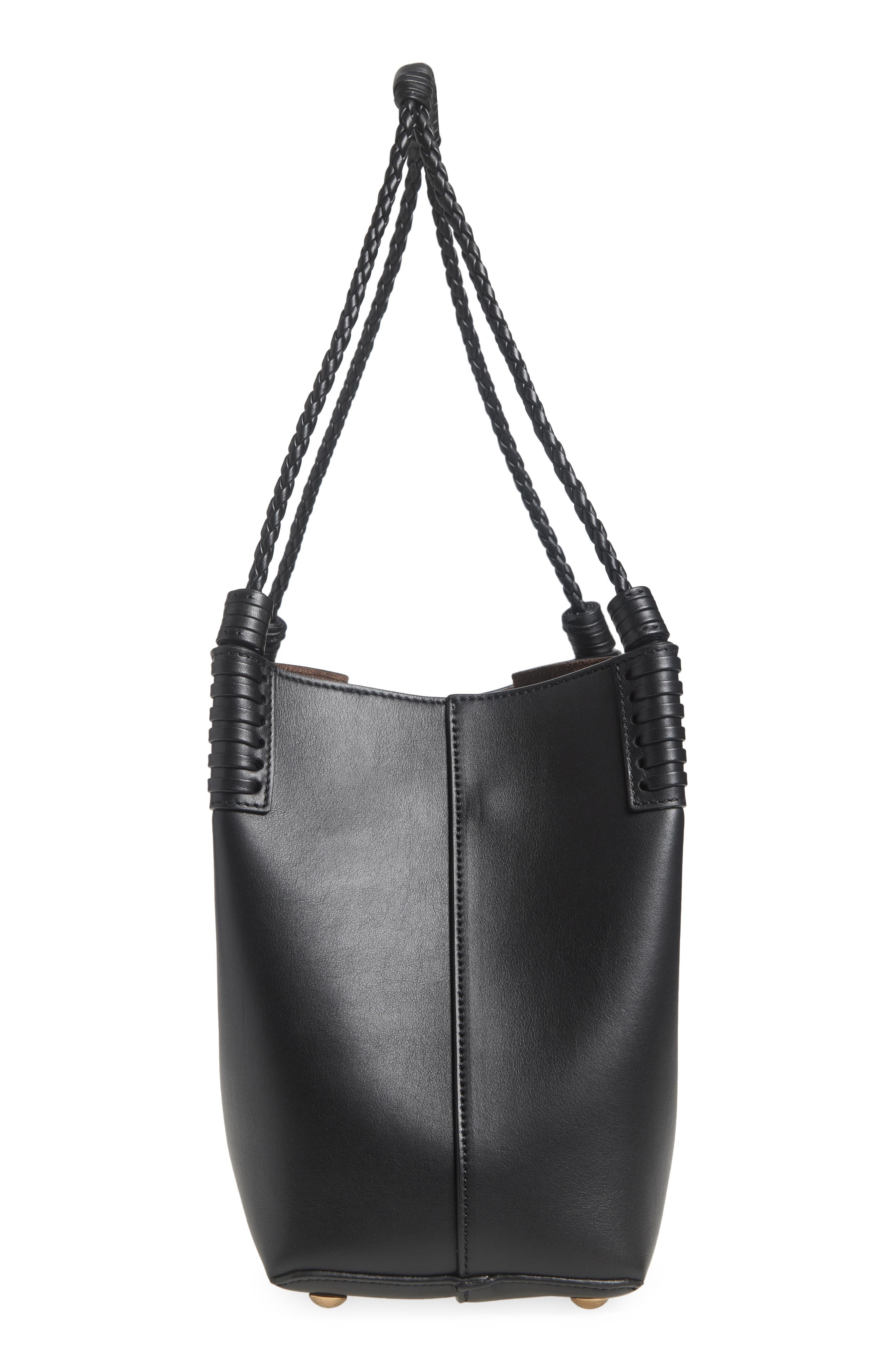 Etro Small Libra Leather Shopping Tote in N0000 Black at Nordstrom - 5