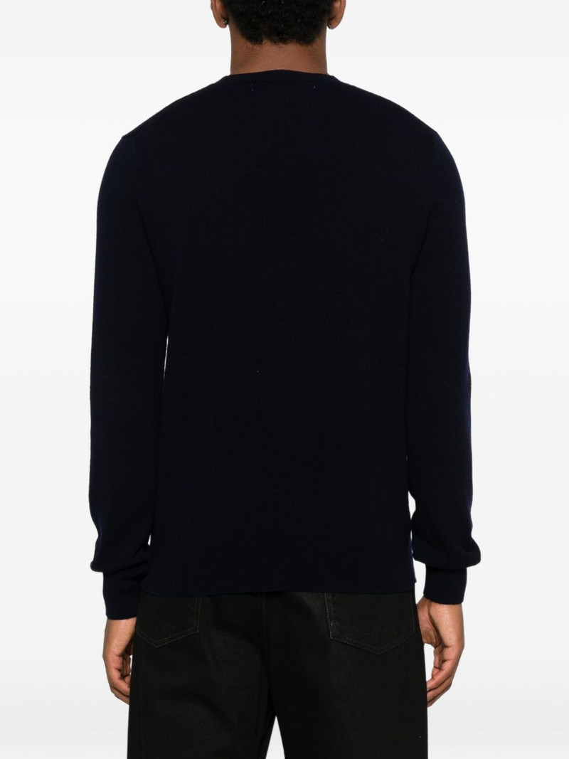 heart-emblem v-neck sweater 4