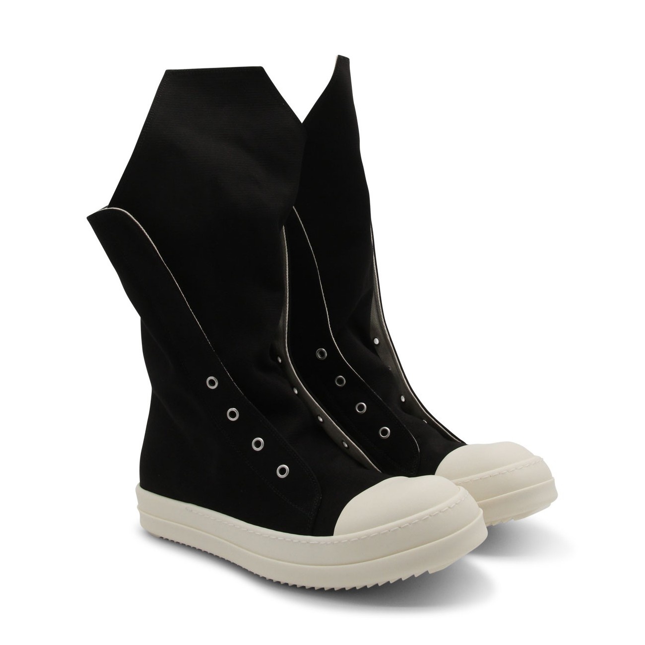 black cotton sneakers - 2