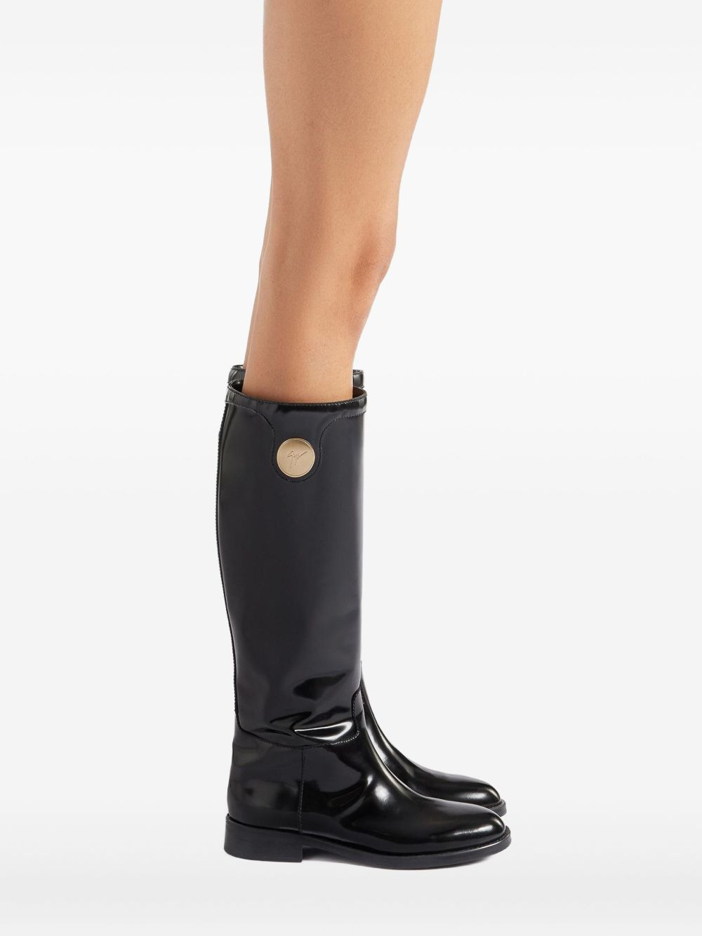 leather knee-high boots - 3