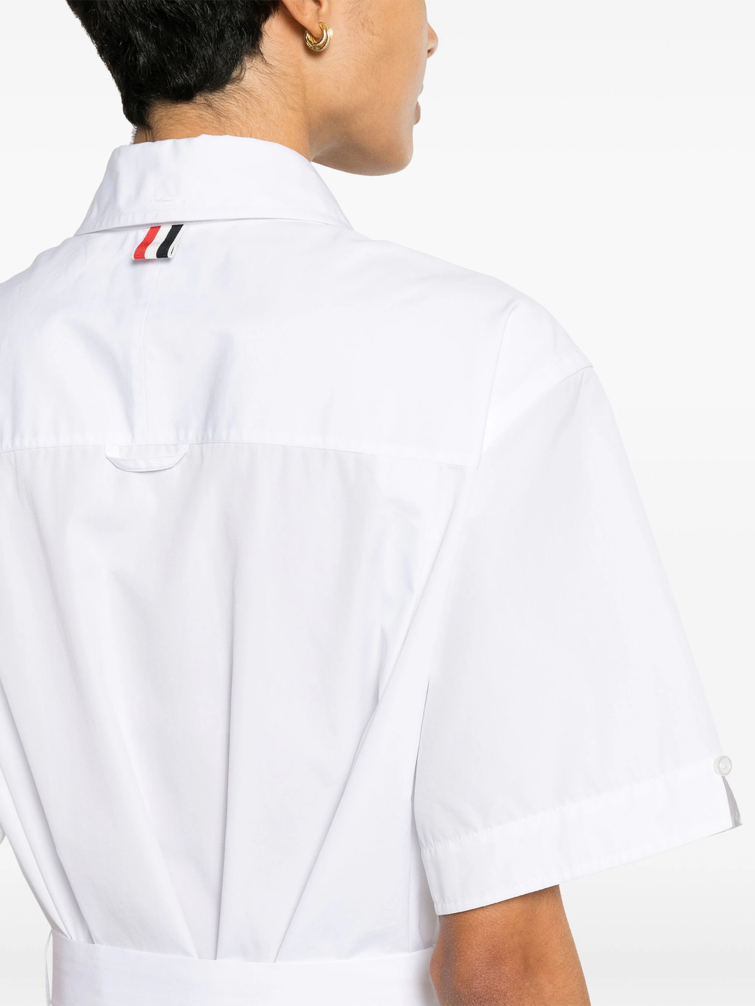Solid Poplin Midi Shirt Dress - 5