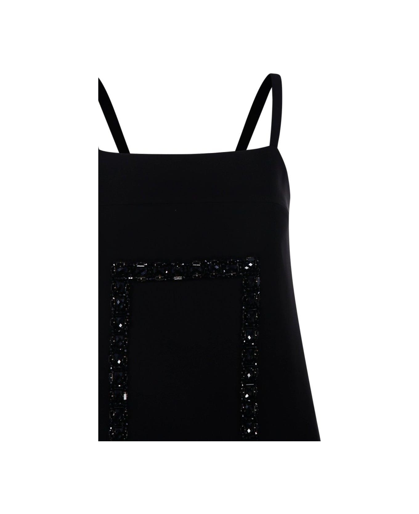 Aversa '1234' Dress In Black Cady - 4