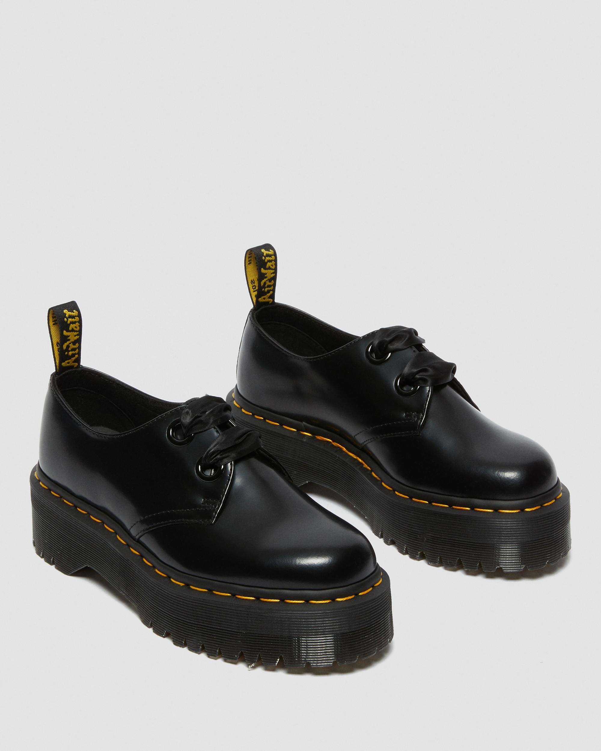 Holly Women's Leather Platform Shoes - 5