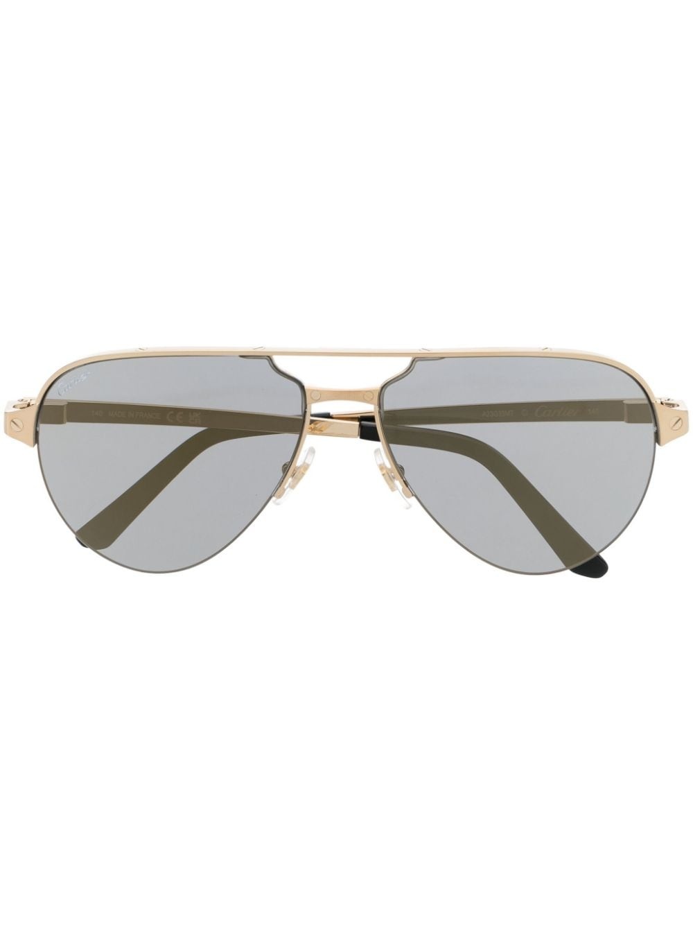 pilot-frame tinted-lenses sunglasses - 1