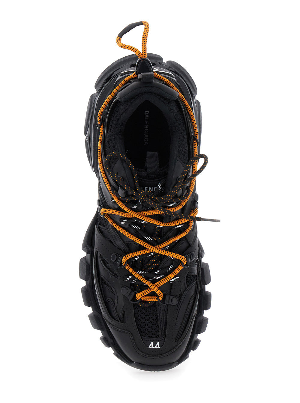 Balenciaga Men 'Track Trail Laces' Black Sneakers With Rear Closure With Cord Laces And Logo Letteri - 4