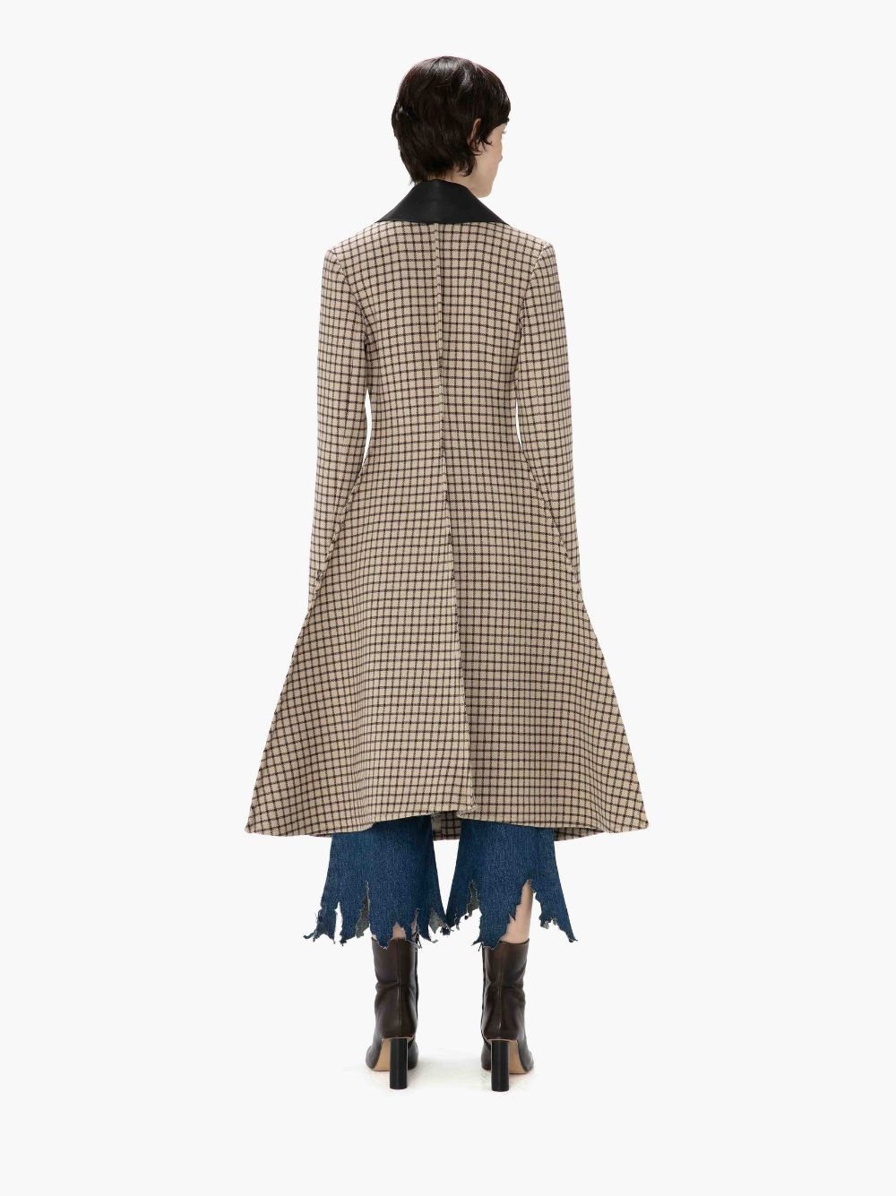 A LINE SINGLE-BREASTED COAT - 3