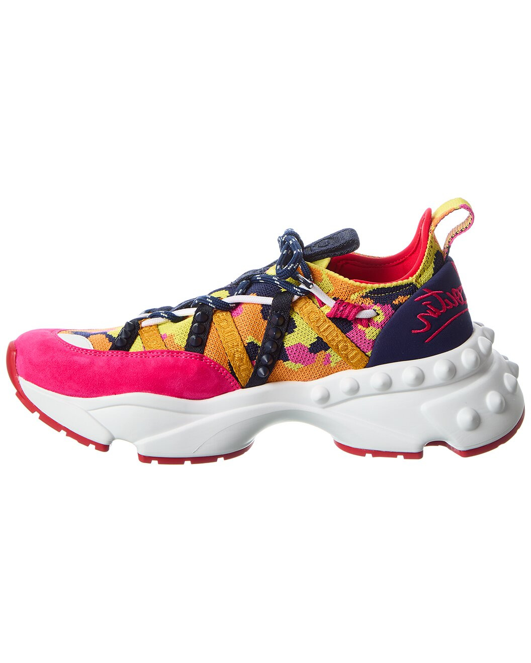 Christian Louboutin Trailrun Knit & Suede Sneaker - 2