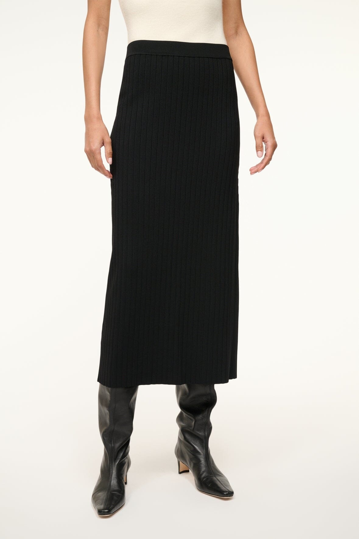 STAUD LYLE SKIRT BLACK - 5
