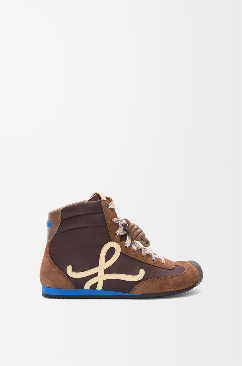 Ballet Runner 2.0 high-top in nylon and calfskin 1