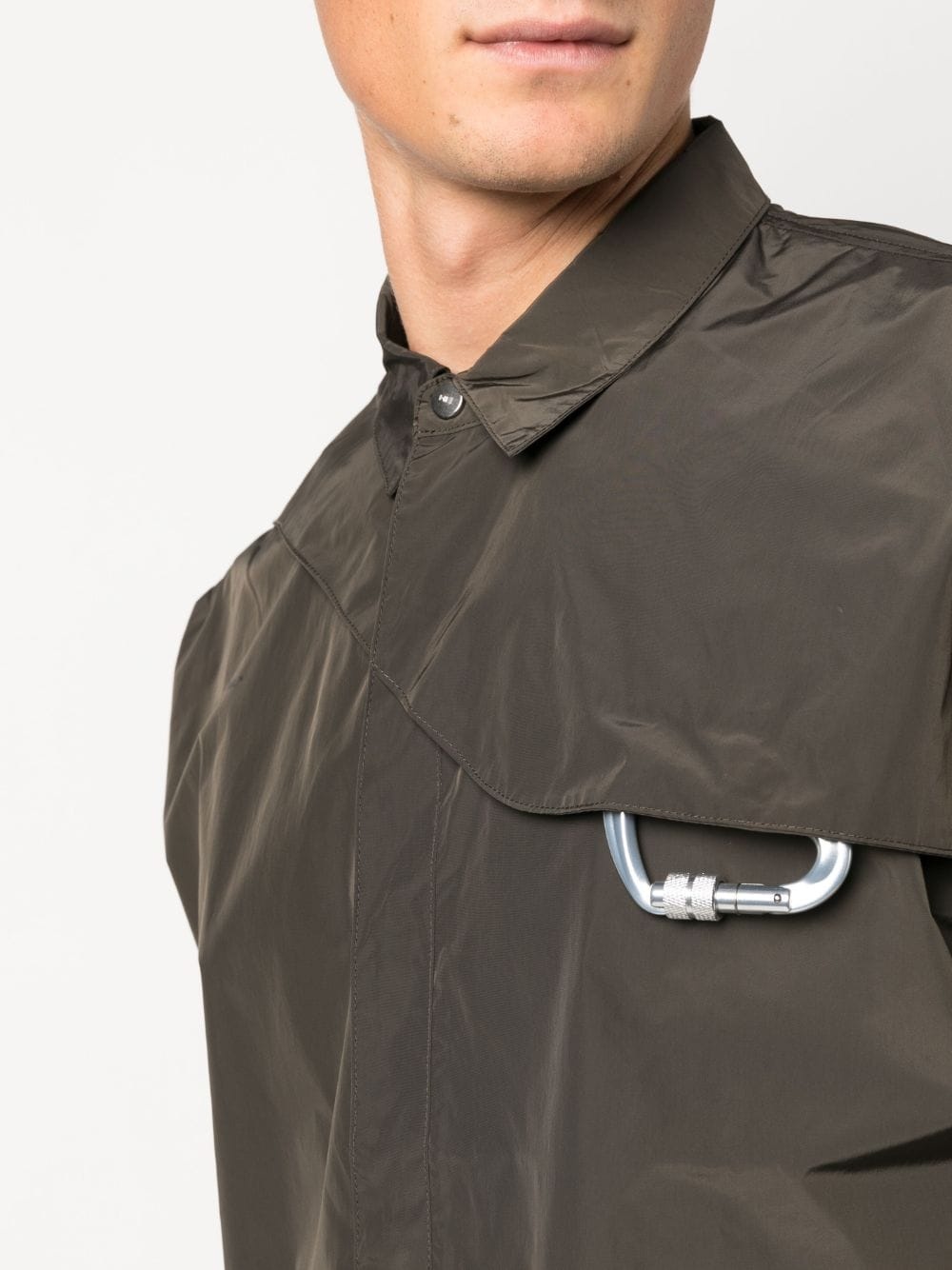 carabiner-detail short-sleeve shirt - 5