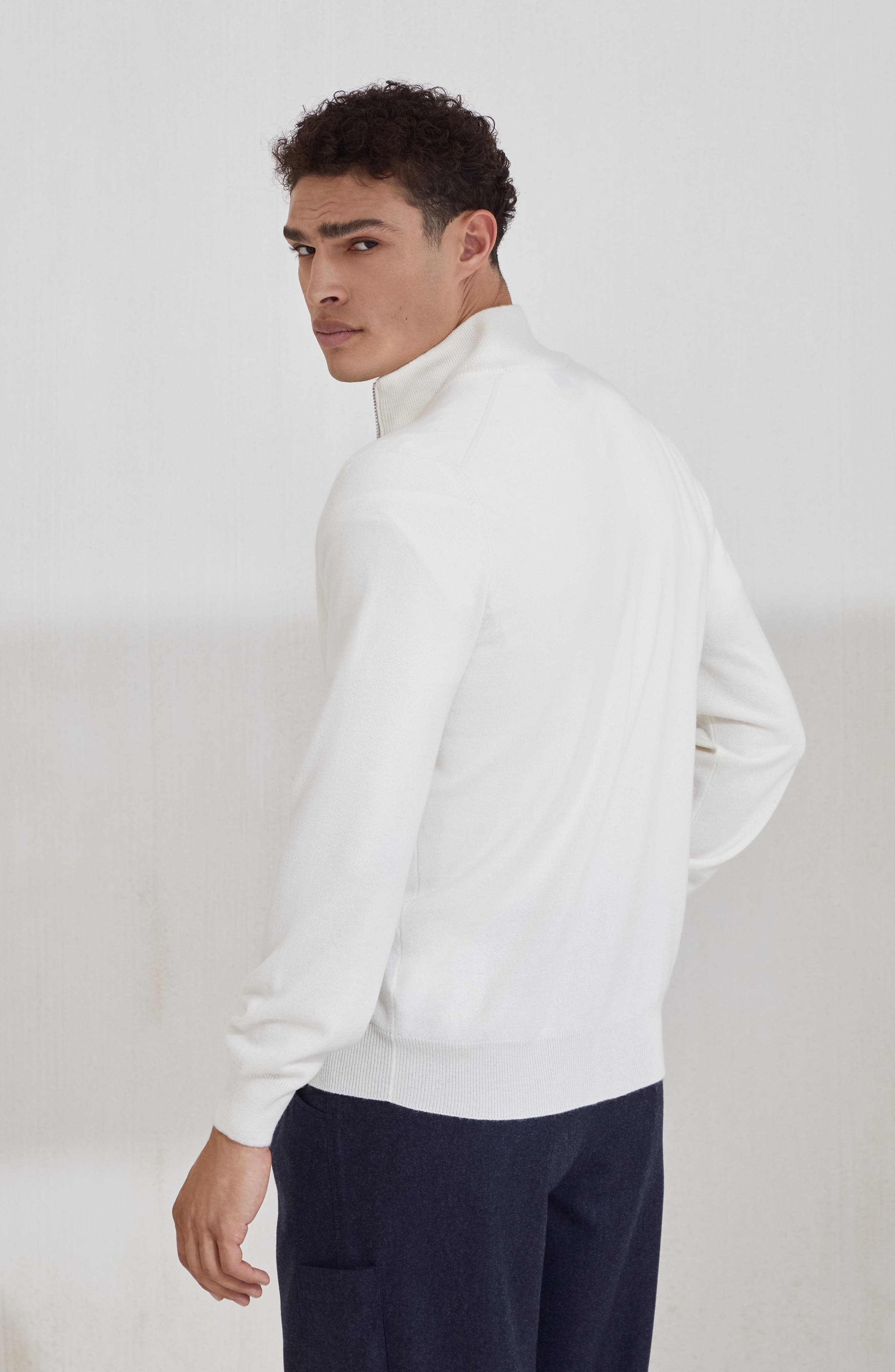Brunello Cucinelli Zip-front cardigan in Panama at Nordstrom - 3