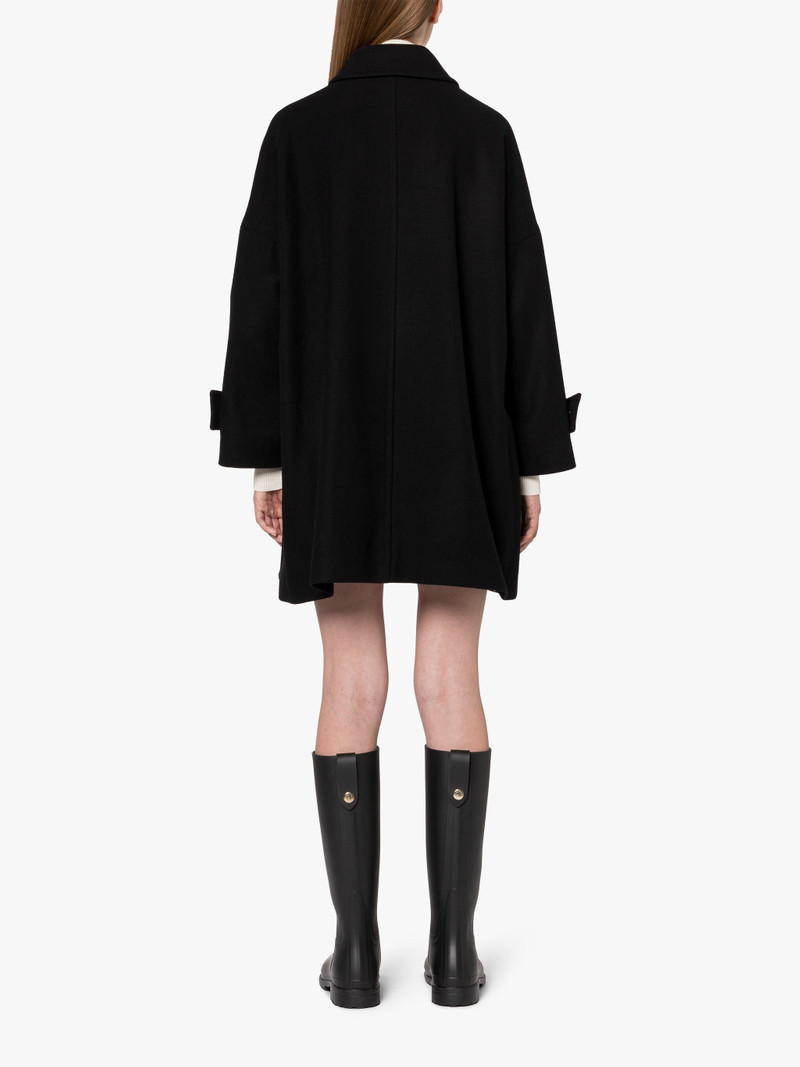 HUMBIE BLACK WOOL OVERCOAT 4